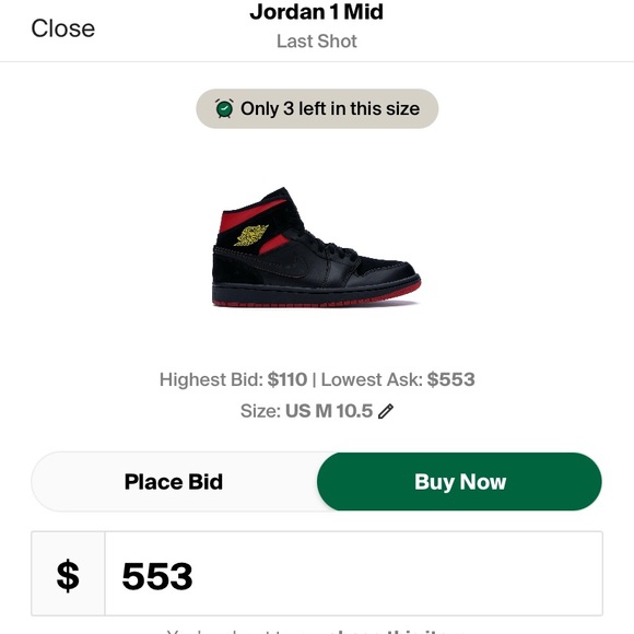 Jordan 1 Mid “Last Shot”‼️ - Picture 4 of 4